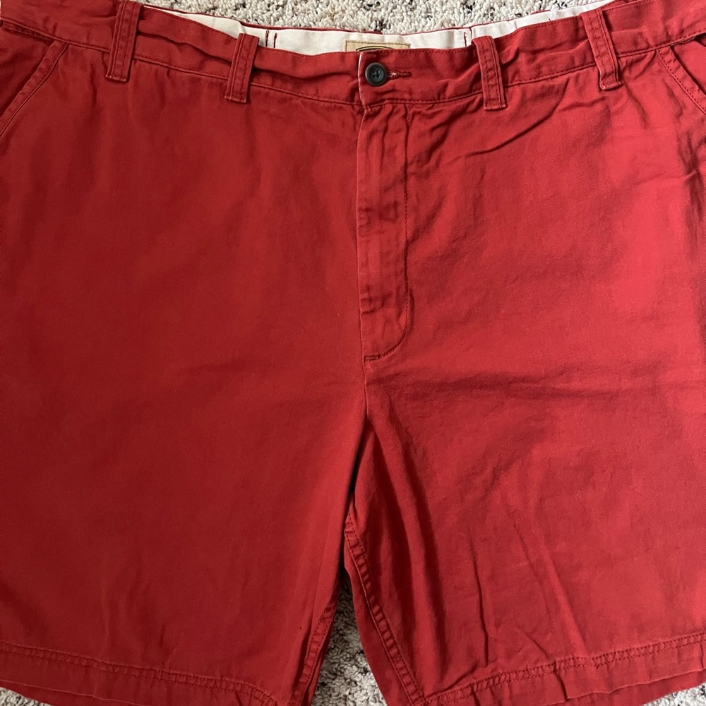 The Foundry Supply Co Chino Pants | Waist 48 | Red | 100% Cotton - Picture 7 of 13